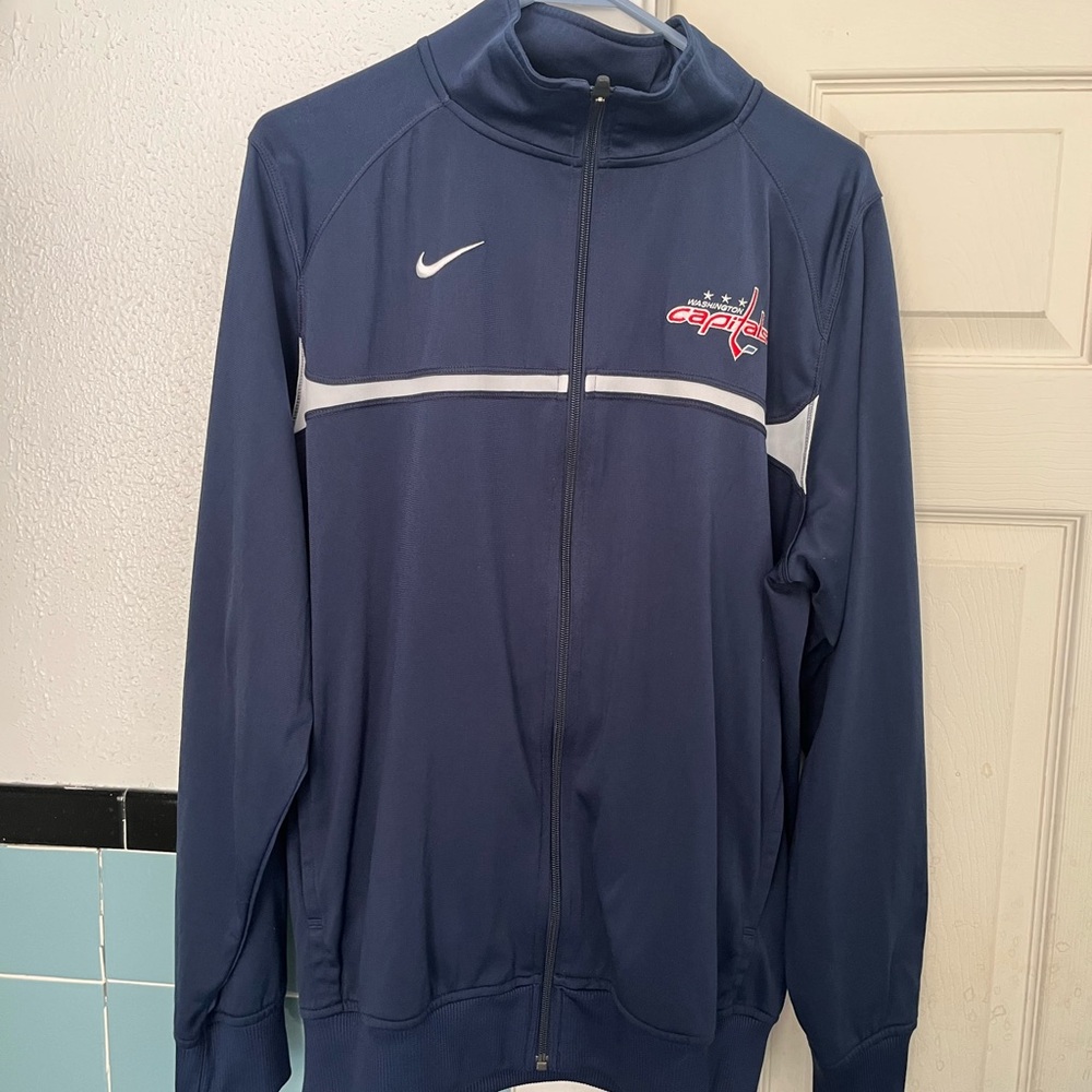 Nike NHL Washington Capitals Men's Dark Blue Fleece Jacket Large